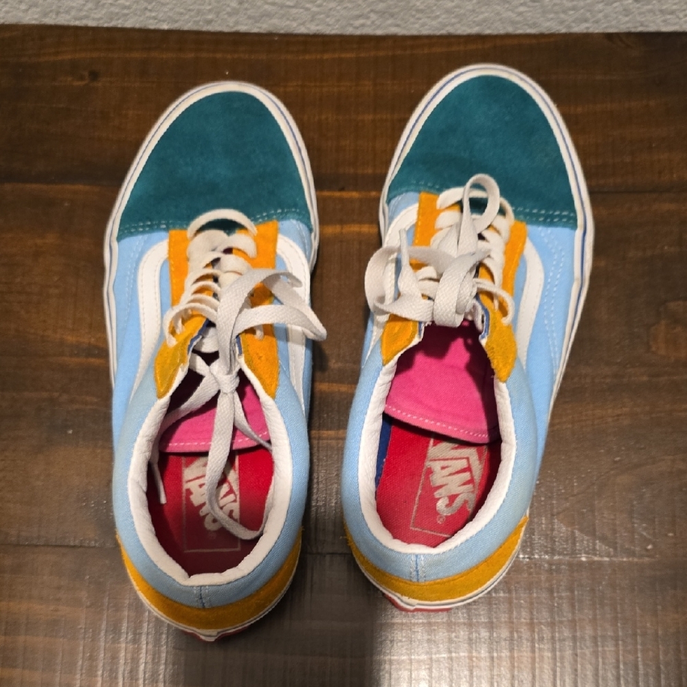 Vans Old Skool Colorblock Sneakers Retro 90s Kidcore Pastel Aesthetic Unisex - Picture 5 of 6